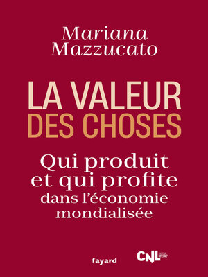 cover image of La valeur des choses